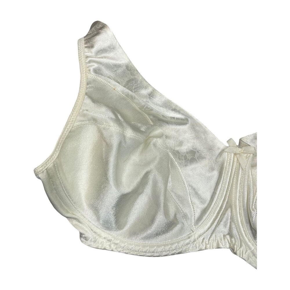 Playtex Secrets Underwire Bra Women's 38D Ivory Adjustable Strap Full Coverage - Picture 2 of 6